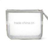 CLEAR COSMETIC TWO ZIPPER POUCH MAKEUP BAG thumbnail-2