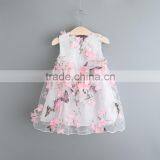 Popular Fancy Bowknot Sleeveless Stick Flower Girl Dress thumbnail-3