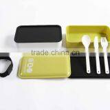 Business Style Plastic Lunch Box Bento With Cutlery thumbnail-2