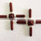 Red Jasper 4Points Energy Generators : Wholesale : Energy Healing Tools : CAMBAY AGATE thumbnail-1