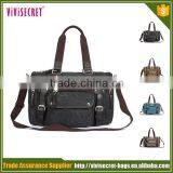 Customized Traveler Big Capacity Casual Canvas Messenger Bag For Men thumbnail-2