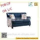 New Chesterfield Sofa With PU Covering and Solid Wood Legs thumbnail-1