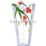 enamel decorate vase pewter crystal vase craft and gift for home decoration