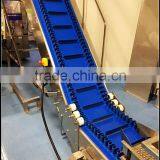 Quick Release Pvc Belt With Baffle and Side Guide Conveyor for Freezing Food