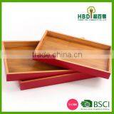 Lacquered Bamboo Wooden Serving Tray for Sale thumbnail-5