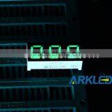 Triple Digit 7 Segment Led Display, 0.28 Inch Digital Displays in Pure Green Color
