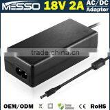 18V 2A AC DC Adapter 100-240V 50-60Hz AC Adapter 18V 2A Swithcing Power Supply 18V 2A AC Adapter thumbnail-1