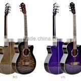 Caravan Music 39 Inch High Quality Acoustic Guitar for Beginners Made in China HS3930 thumbnail-2