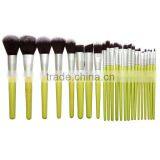 24pcs Vegan Bamboo Handle Makeup Brush Set With Powder Angled Foundation Lip Eye Brush thumbnail-1