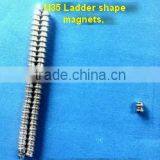 Sintered Rare Eath Tiny Neodymium Magnet Ladder Shape N42