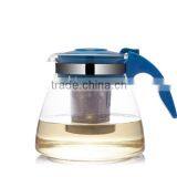 1500Ml Glass Tea Pot Sets With Stainless Strainer