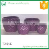 Red Color Cheap Ceramic Flower Pots