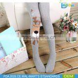 New Lovely Deer Carton Blue Color Soft Cotton Pantyhose for Kids thumbnail-5
