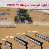 HOT SALES SINGLE ROW 180W HIGH INTENSITY CREE LEDS OFF ROAD CHEAP LED LIGHT BAR thumbnail-2