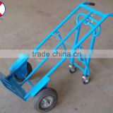 folding hand trolley HT1824 with two pneumatic wheel size300-4 and two wheel 1.5inch