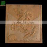 Red Stone Wall Relief Decoration thumbnail-1