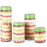 Round Fresh Glass Canisters With Straw thumbnail-1