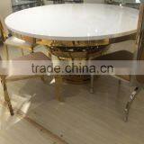 Modern Metal Frame Mdf Top Dining Table Wedding Table thumbnail-2