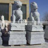 Hand Carved Lion Statue Sculpture thumbnail-1