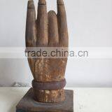 Antique Hand Made Wooden Carving Buddha Hand Sculpture,wooden Statues,Religious Sculptures thumbnail-3