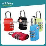 Toprank Promotional Tsa Approved Combination Luggage Zipper Lock 3 Dial Combination TSA Lock For Luggage Bag thumbnail-3