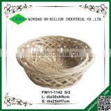 Handwoven Round Wicker Rattan Tray for Food thumbnail-4