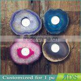 2017 White Wooden Frame Shadow Box Wall Art With Blue Agate Stone thumbnail-5