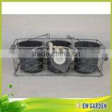 Home Balcony Decor Excellent Quality Metal Flower Pot Holder thumbnail-2