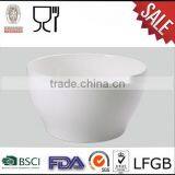 Deep Bowl,Melamine Dinner Bowls, Solid White Melamine Bowl, White Dinner Bowl thumbnail-1
