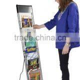 New Design Storage Stand Tall Commercial Floor Library Magazine Rack thumbnail-1
