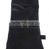 13.5" Stitching CE Approved Black Leather Welding Gloves thumbnail-1