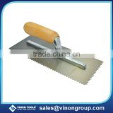 Notched Trowel, Plastering Trowels with Wooden handle