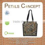Animal Print Jute Tote Bag thumbnail-1