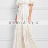 Elegant Bohemian Ball Gown Wedding Bridal Gown Lace-trimmed Off-the-shoulder Dresses Evening Party Dress 2016 HSD5492 thumbnail-1