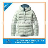 2015 new fashion customized outdoor women down jacket with hood,winter coat