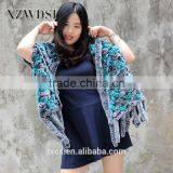 CX-B-65G Fashion Breathable Rex Rabbit Fur Knitted Shawls thumbnail-2