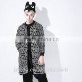 2016 Long Slim Cotton Print Coat thumbnail-4