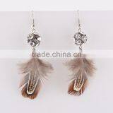 Parrot Feather Earrings Ecological Handicraft Earring Girls Bar Party Earrings thumbnail-4