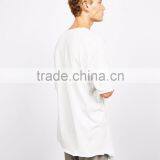 MGOO 2017 OEM Plus Size American Apparel Newest Fashion Plain White T-shirt Custom Cotton Street Style thumbnail-3