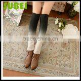 Japanese Winter Thick Soft Vertical Stripes Twist High Leg Warmers,colour Gradient Knitting Warm Heaps Sox Boots thumbnail-6