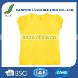 Baby Plain White Girls' Basic Short Puff Sleeve Round Neck T-Shirt thumbnail-5