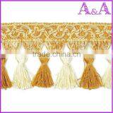 Expo International Yard Chainette Fringe Trim, 2-Inch,Yellow thumbnail-1