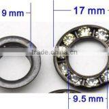 3 Colors 17mm Round Metal Brass Rhinestone Eyelets Crystal Diamond Grommets Glass Eyelets RE-17mm-001 thumbnail-5