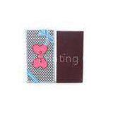 Rectangular Leather Recycled Cardboard Gift Boxes , Wallet Packaging Box