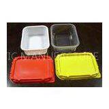 300ml White Disposable Ice Cream Cups , Rectangular Ice Cream Box