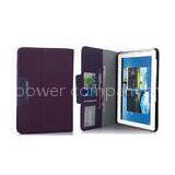 Brown Tablet PC Leather Case Wallet Stand For Samsung Galaxy Note N8000 N8010 , 7 Card Holder