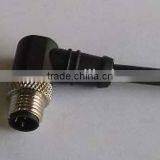 M8 Male Molding Type Right Angle Waterproof Connector