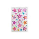 Soft Colored Star Stickers Transparent Crystal Safe Nontoxic