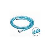 PVC cambridge blue silver thread shower hose