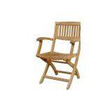 Teak Folding ArmChair thumbnail-1